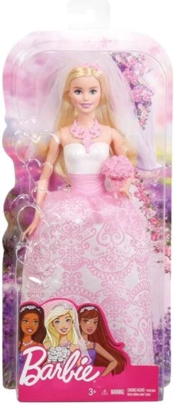 Barbie CFF37 - Puppe (blond) Im Brautkleid, Mit Schleier, Spielzeug Ab 3 Jahren -Corolle Verkaufsgeschäft 0887961056341