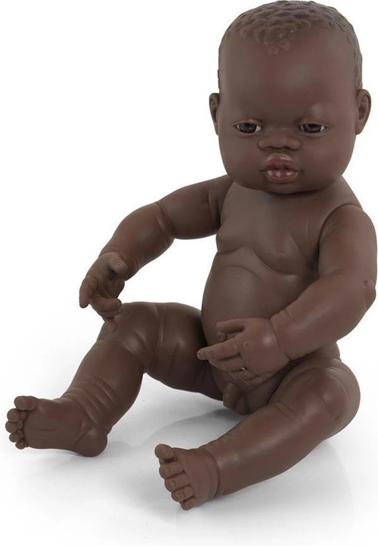 Babypuppe Neugeborener Afrikanischer Junge 40cm-31003 3 Babypuppe Neugeborener Afrikanischer Junge 40cm-31003