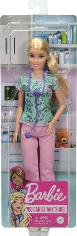 Barbie GTW39 - Krankenschwester-Puppe (ca. 30 cm) Mit Oberteil Mit Aufdruck Und Pinker Hose, Weißen Schuhen Und Stethoskop, Tolles Spielzeug Geschenk Für Kinder Ab 3 Jahren -Corolle Verkaufsgeschäft barbie gtw39 krankenschwester puppe ca 30 cm mit oberteil mit aufdruck und pinker hose weissen schuhen und stethoskop tolles spielzeug geschenk fuer kin 2