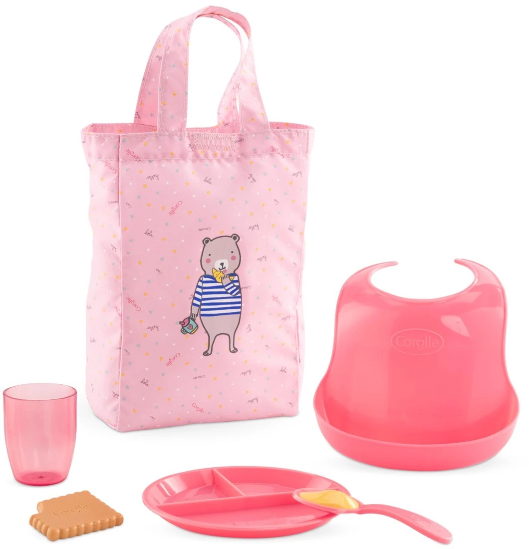 Corolle- 140690 Lunchbox Für Puppen, 36 Cm Und 42 Cm, Zubehör, Rosa 3 Corolle- 140690 Lunchbox Für Puppen, 36 Cm Und 42 Cm, Zubehör, Rosa
