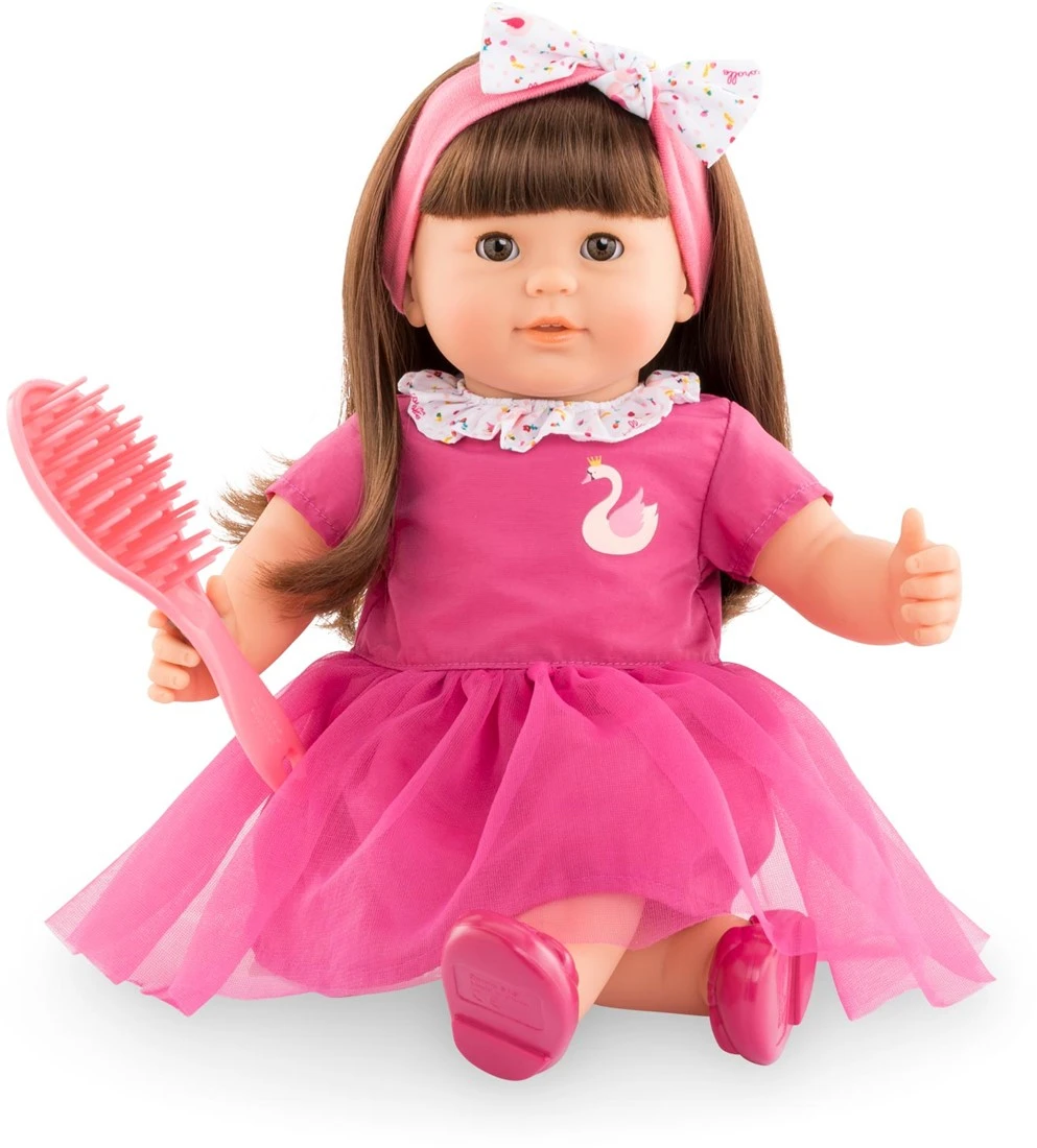 Corolle 9000130220 Mon Grand Poupon Alice In Brünett 36cm / Französische Puppe Mit Charme Und Vanilleduft, Rosa 3 Corolle 9000130220 Mon Grand Poupon Alice In Brünett 36cm / Französische Puppe Mit Charme Und Vanilleduft, Rosa