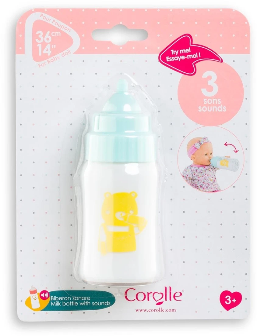 Corolle 9000141030 Mon Grand Poupon Milchflasche Mit Sound / Milchflasche Mit Verschwindender Milch / 3 Baby Sounds / 13cm / Für Kinder Ab 3 Jahren Geeignet 5 Corolle 9000141030 Mon Grand Poupon Milchflasche Mit Sound / Milchflasche Mit Verschwindender Milch / 3 Baby Sounds / 13cm / Für Kinder Ab 3 Jahren Geeignet – Bild 3