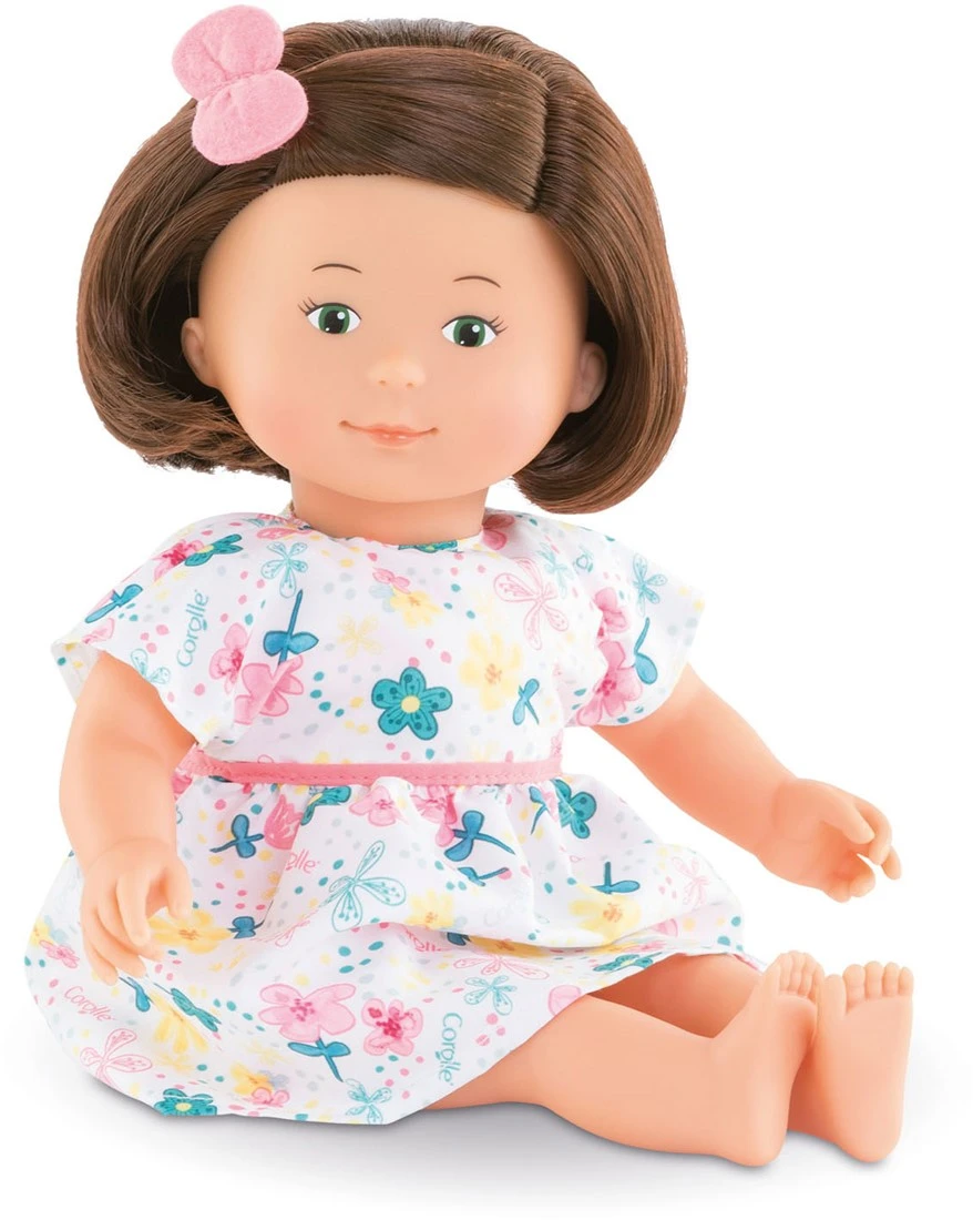 Corolle 9000260030 Mon Premier Poupon Florolle Eglantine / Weichkörperpuppe Mit Braunen Haaren / Haargummi Und Blumenkleid / Vanilleduft / 32cm / Für Kinder Ab 18 Monaten Geeignet 4 Corolle 9000260030 Mon Premier Poupon Florolle Eglantine / Weichkörperpuppe Mit Braunen Haaren / Haargummi Und Blumenkleid / Vanilleduft / 32cm / Für Kinder Ab 18 Monaten Geeignet – Bild 2