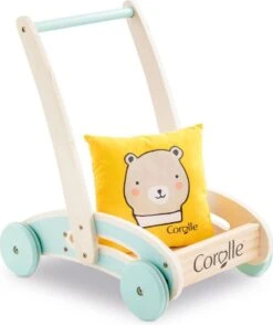 Corolle- Gehwagen Aus Holz + Kissen Für Puppen, 30 Cm, 9000110600