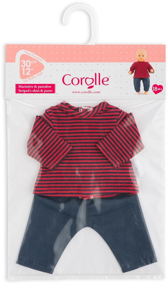 Corolle- Matrosen- Und Hose Für Puppen 30 Cm Kleidung, 110390, Blau 4 Corolle- Matrosen- Und Hose Für Puppen 30 Cm Kleidung, 110390, Blau – Bild 2