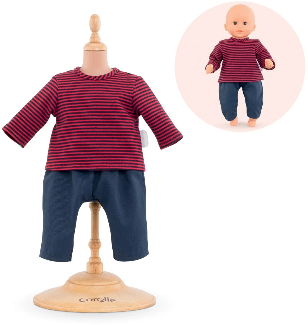 Corolle- Matrosen- Und Hose Für Puppen 30 Cm Kleidung, 110390, Blau 3 Corolle- Matrosen- Und Hose Für Puppen 30 Cm Kleidung, 110390, Blau