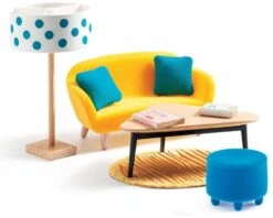 Djeco 37822A Puppenhaus Wohnzimmer