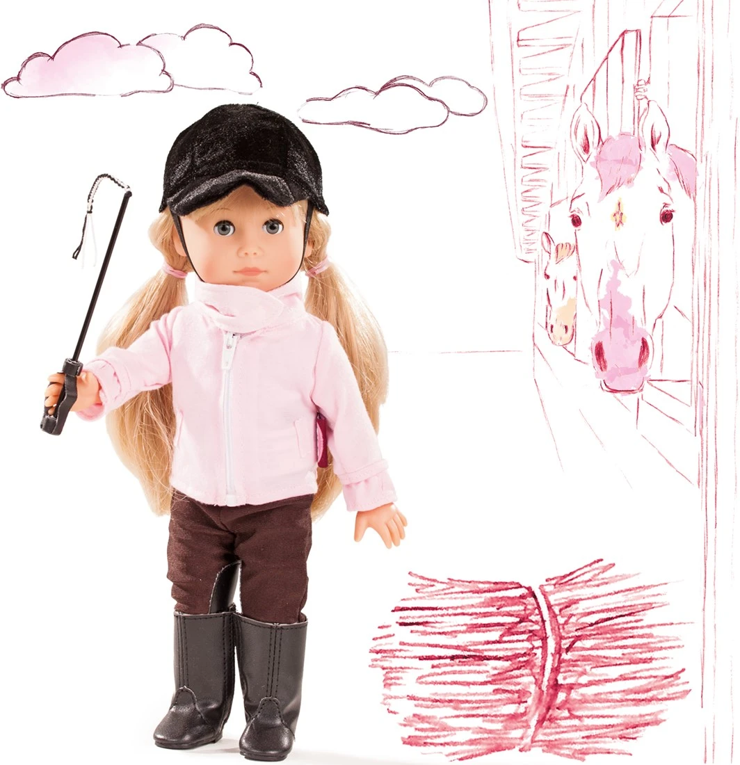 Götz 1613026 Just Like Me - Mia Reitet Aus Puppe - 27 Cm Große Stehpuppe Mit Blonden Haaren, Pony Und Blauen Schlafaugen - Für Kinder Ab 3 Jahren 4 Götz 1613026 Just Like Me - Mia Reitet Aus Puppe - 27 Cm Große Stehpuppe Mit Blonden Haaren, Pony Und Blauen Schlafaugen - Für Kinder Ab 3 Jahren – Bild 2