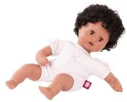 Götz 1920835 Muffin To Dress Puppe - 33 Cm Große Babypuppe Mit Braunen Schlafaugen, Schwarze Haare Und Weichkörper - Ab 18 Monaten