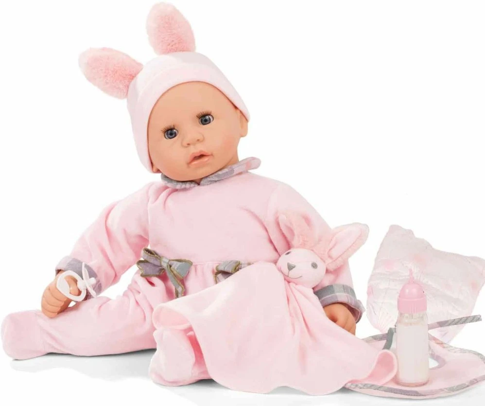 Götz 2161152 Cookie Care Pastellino Puppe Mit Funktion - 48 Cm Große Babypuppe Mit Blauen Schlafaugen, Ohne Haare Und Einem Weichkörper - 8-teiliges Set 3 Götz 2161152 Cookie Care Pastellino Puppe Mit Funktion - 48 Cm Große Babypuppe Mit Blauen Schlafaugen, Ohne Haare Und Einem Weichkörper - 8-teiliges Set