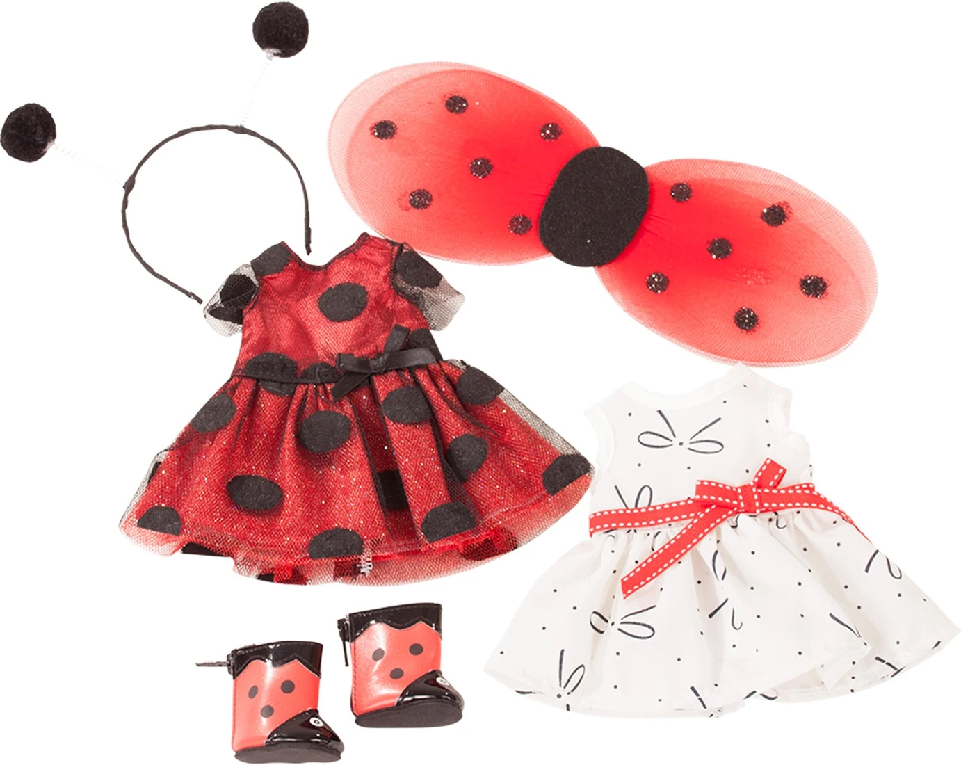 Götz 2963 3402963 Combo Ladybug Puppenbekleidung/Zubehör Set-passend Für Stehpuppen Größe XS (Just-Like-Me Puppen 27 Cm), Mehrfarbig 3 Götz 2963 3402963 Combo Ladybug Puppenbekleidung/Zubehör Set-passend Für Stehpuppen Größe XS (Just-Like-Me Puppen 27 Cm), Mehrfarbig