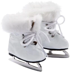 Götz 3401686 Schlittschuhe In Weiss, Passend Für Babypuppen 42-46 Cm Und Stehpuppen 46-50 Cm