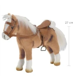 Götz 3401926 Haflinger Fritz Pferde-Puppe (Stockmaß 27 Cm) - 33 Cm Hohes, Biegsames Plüschpferd Für Stehpuppen - Mit Sattel, Zaumzeug Und Picknickdecke -Corolle Verkaufsgeschäft goetz 3401926 haflinger fritz pferde puppe stockmass 27 cm 33 cm hohes biegsames plueschpferd fuer stehpuppen mit sattel zaumzeug und picknickdecke 2
