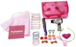 Götz 3402239 Haarstylist Für Puppen - Zubehör Zum Stylen Und Frisieren - 35-teiliges Stylingset Für Puppen Und Schminkköpfe