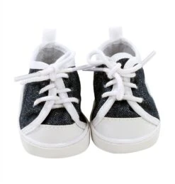 Götz 3402543 Sneaker Denim Puppenschuhe - Puppenkleidung & Puppenzubehör Für Babypuppen Gr. S Von 30 - 33 Cm Und Stehpuppen Gr. XS Von 27 Cm