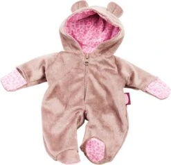 Götz 3402669 Onesie Teddy - Einteiliger Overall Puppenbekleidung Gr. M - 1-teiliges Bekleidungs- Und Zubehörset Für Babypuppen Von 42 - 46 Cm