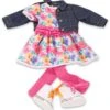 Götz Boutique Puppenbekleidung Fröhliche Blumen Set 5-teilig - Step-up 45-50 Cm