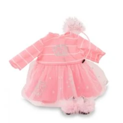 Götz Boutique Puppenkleid Set Kleine Prinzessin 3-teilig - Babypuppe 30-33 Cm