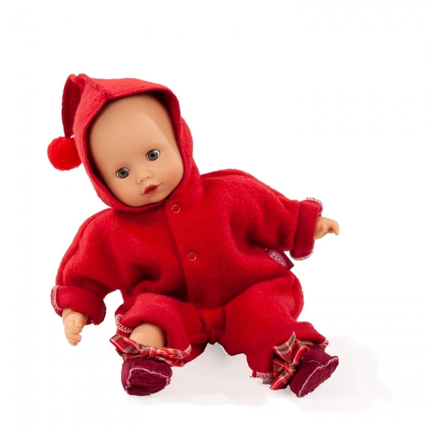 Götz Boutique, Romper "Zipfelmütze, Rood", Babypoppen 30-33 Cm (Inhoud: 3-delig) 4 Götz Boutique, Romper "Zipfelmütze, Rood", Babypoppen 30-33 Cm (Inhoud: 3-delig) – Bild 2