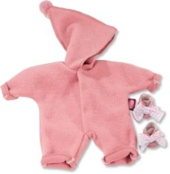 Götz Boutique, Strampler "Zipfelmütze, Rosa", Babypuppen 30-33 Cm (Inhalt: 3-teilig)