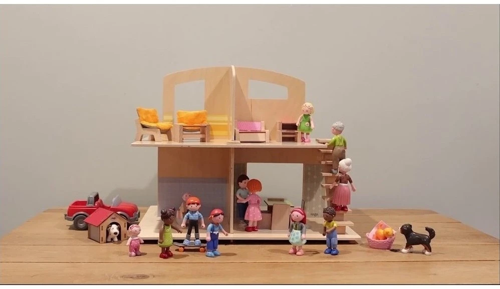 HABA 305638 - Little Friends – Puppenhaus Stadtvilla, Zubehör Für Biegepuppen Ab 3 Jahren 4 HABA 305638 - Little Friends – Puppenhaus Stadtvilla, Zubehör Für Biegepuppen Ab 3 Jahren – Bild 2