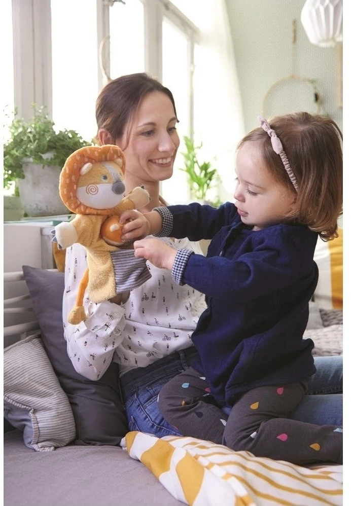 HABA Handpuppe Löwe Mit Baby 5 HABA Handpuppe Löwe Mit Baby – Bild 3