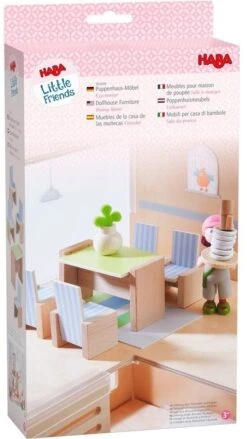 Haba Little Friends – Puppenhaus-Möbel Esszimmer -Corolle Verkaufsgeschäft haba little friends puppenhaus moebel esszimmer 3