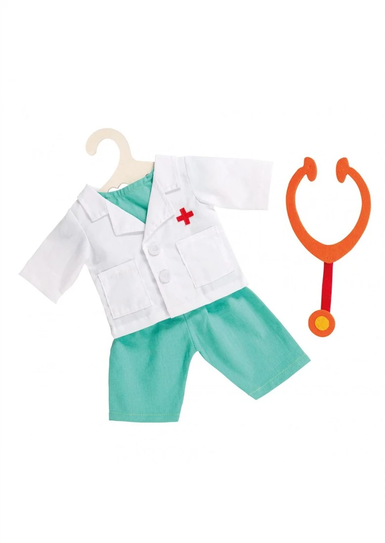 Heless 1653 - Bekleidungs-Set Für Puppen, 4 Teiliges Arzt-Outfit Mit Hose, Hemd, Arztkittel Und Stethoskop, Größe 28 - 35 Cm 3 Heless 1653 - Bekleidungs-Set Für Puppen, 4 Teiliges Arzt-Outfit Mit Hose, Hemd, Arztkittel Und Stethoskop, Größe 28 - 35 Cm