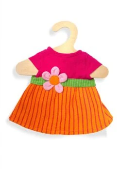 Heless 2722 - Fair Trade Kleid Maya, Für Puppen, Mit Blütenapplikation, Größe 35 - 45 Cm