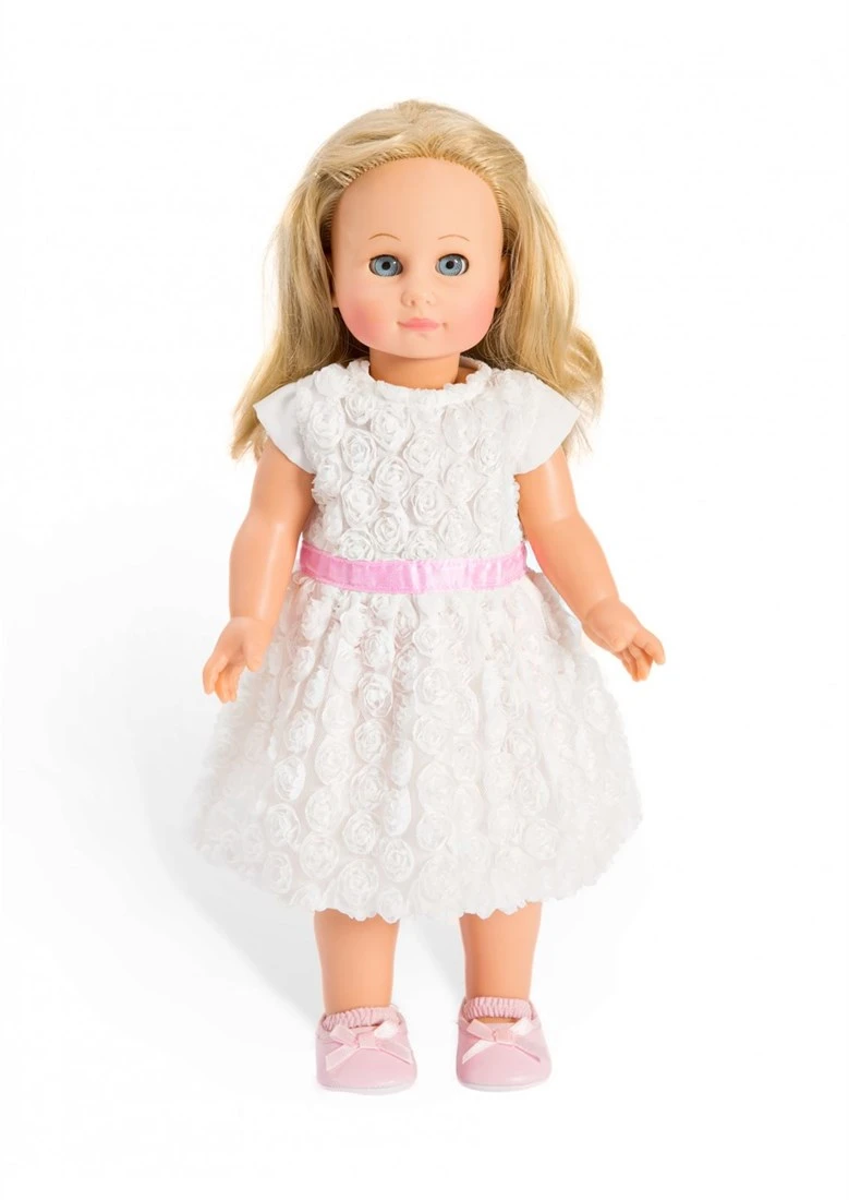 Heless Jurk Met Roosjes (wit/roze) Maat 28-35cm 4 Heless Jurk Met Roosjes (wit/roze) Maat 28-35cm – Bild 2