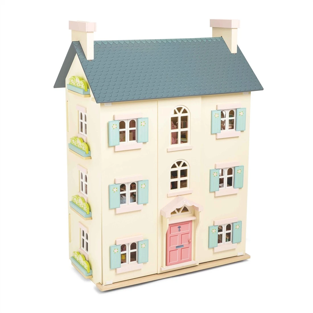 Djeco Le Toy Van – Cherry Tree Hall Großes Puppenhaus Aus Holz | Puppenhaus-Spielset Aus Holz Mit 4 Etagen Für Mädchen & Jungen – Geeignet Für Kinder Ab 3 Jahren H150 2 Djeco Le Toy Van – Cherry Tree Hall Großes Puppenhaus Aus Holz | Puppenhaus-Spielset Aus Holz Mit 4 Etagen Für Mädchen & Jungen – Geeignet Für Kinder Ab 3 Jahren H150