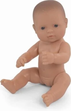 Miniland 31032 - Baby Europäisches Mädchen Tüte - Ohne Unterwäsche, 32 Cm