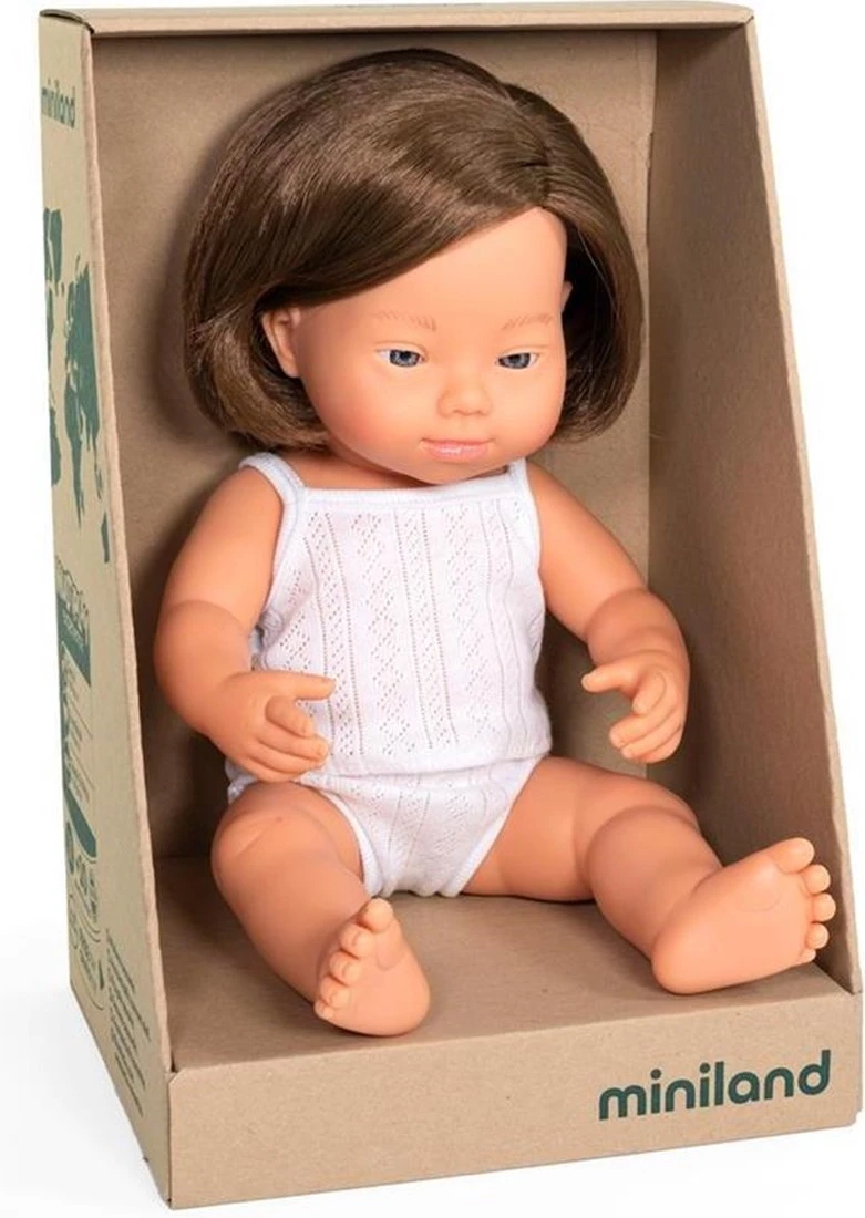 Miniland Babypuppe Europäisches Mädchen 38cm Mit Downsyndrom, 31174 4 Miniland Babypuppe Europäisches Mädchen 38cm Mit Downsyndrom, 31174 – Bild 2