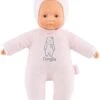Mon Doudou Corolle Sweetheart / Rosa Bär / Weichkörperpuppe Mit Kapuze / Namensetikett / Vanilleduft / 30cm / Für Kinder Ab 9 Monaten Geeignet