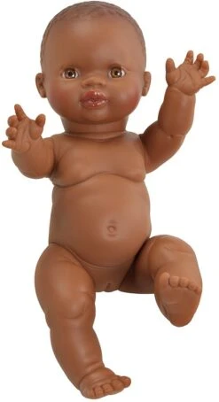 Paola Reina Gordi Babypuppe Mädchen Amparo Dunkelbraun - 34 Cm